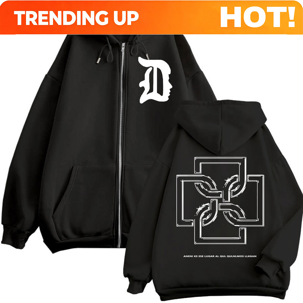 Vintage Zip Hoodie - Customization Rapper Duki Logo Graphic Zipper