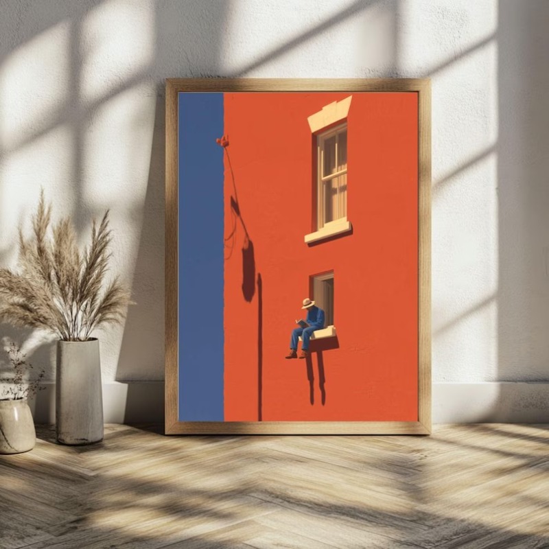 Vintage Toys Collection - Vintage Minimalist Abstract Warm Sunny Figure