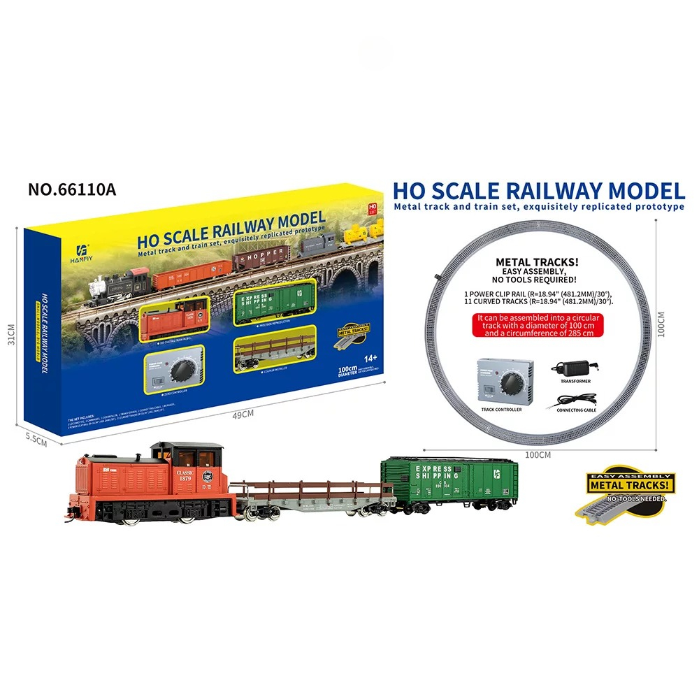 Vintage Toys Collection - HO Scale Metal Rail Train Model