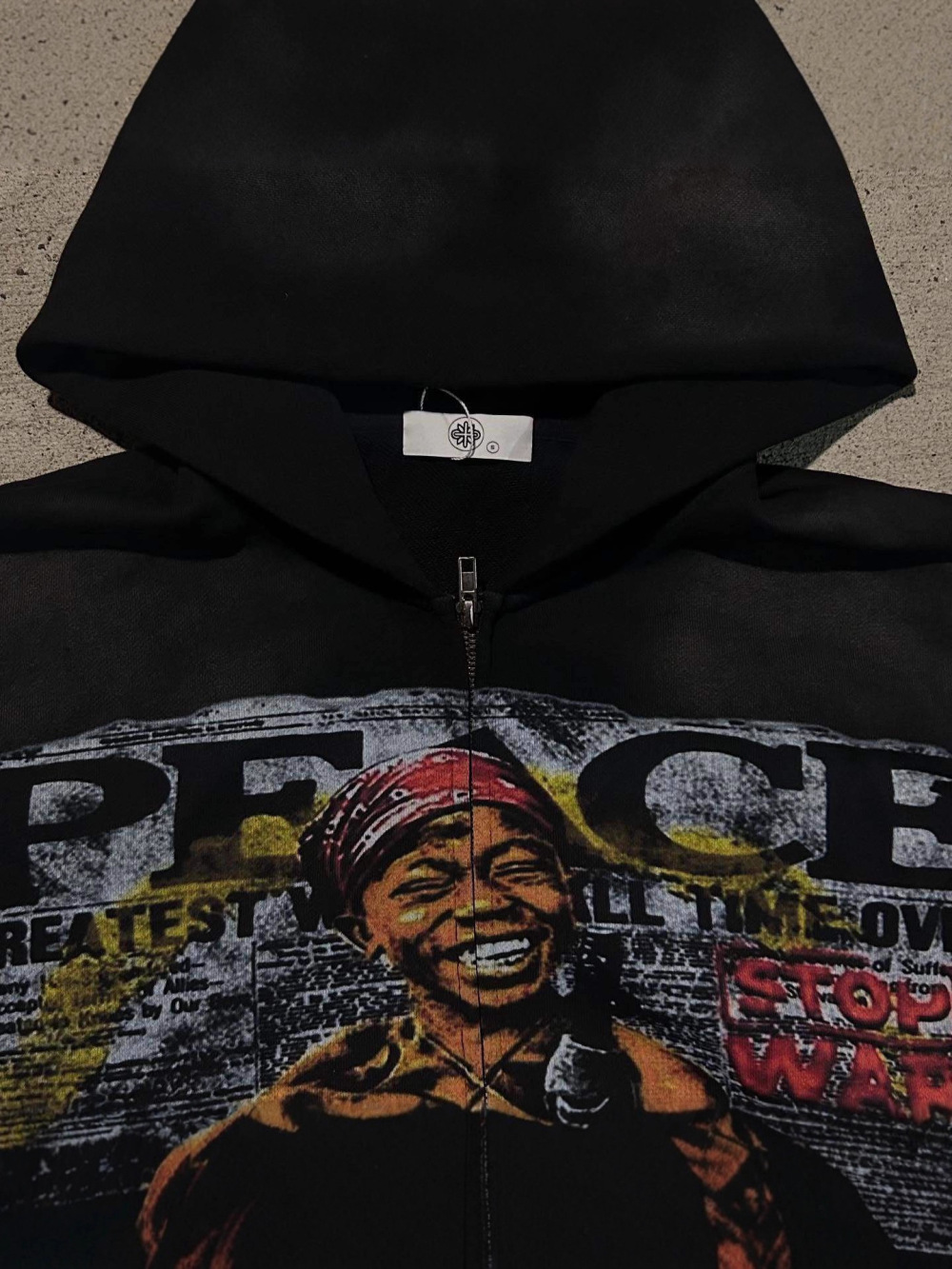 2026 new American hip-hop loos - Vintage Zip Hoodie recension och pris