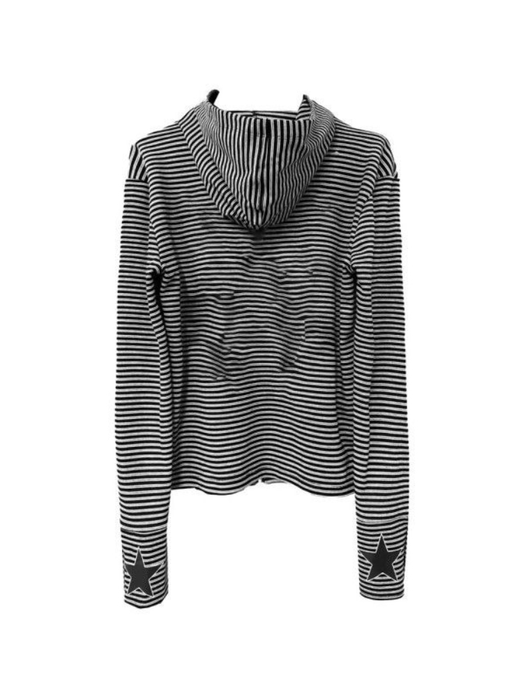 Men Women Gothic Style Striped - Vintage Zip Hoodie recension och pris