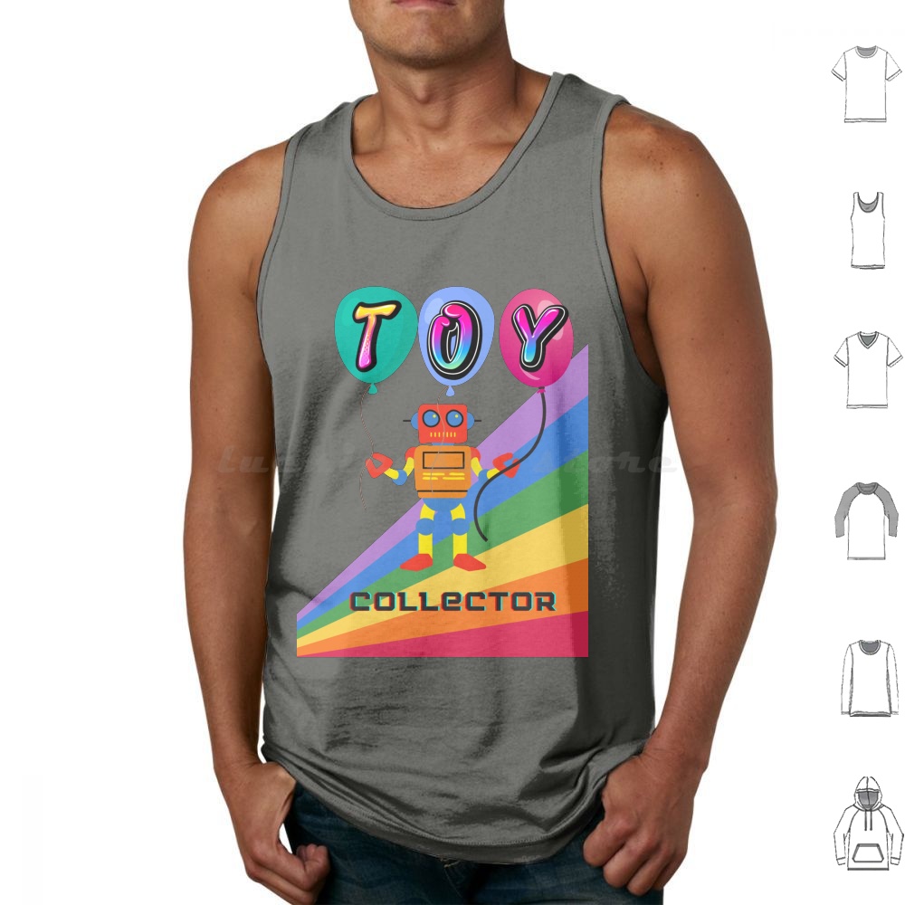 Toy Collector Tank Tops Print  - Vintage Collectible Figures recension och pris