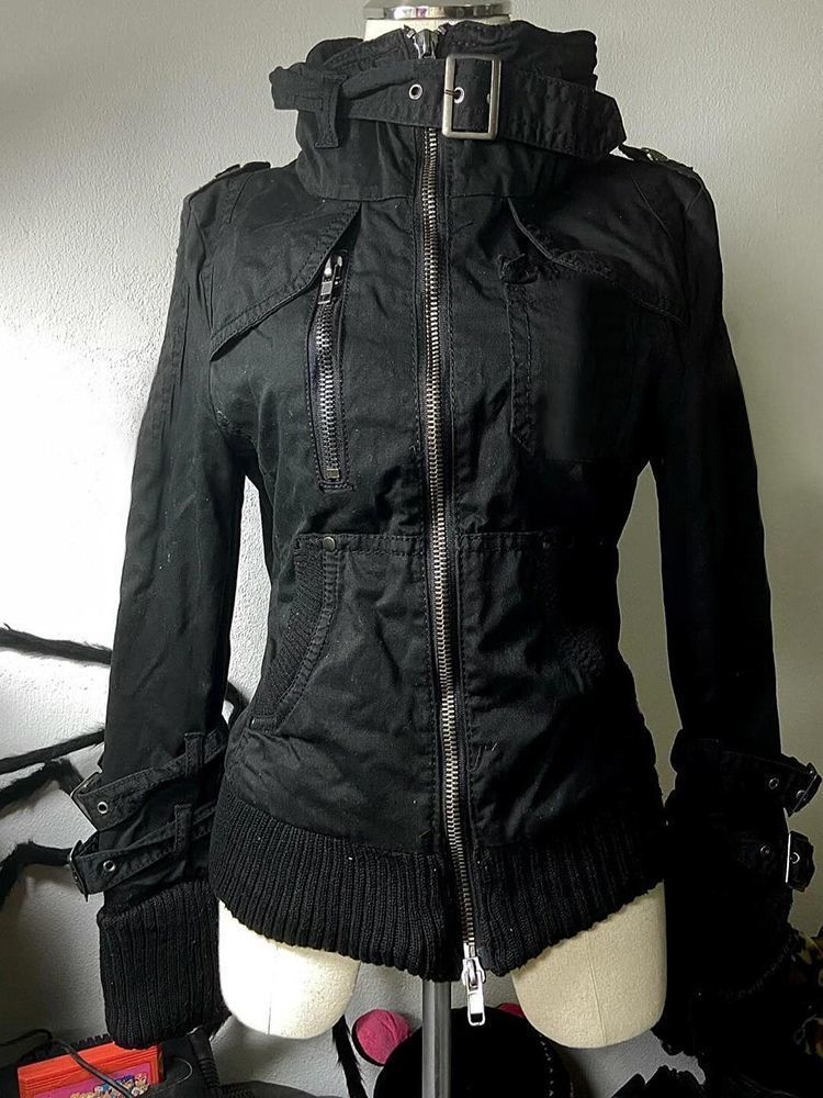 Y2k Grunge Punk Women Black Vi - Vintage Zip Hoodie recension och pris
