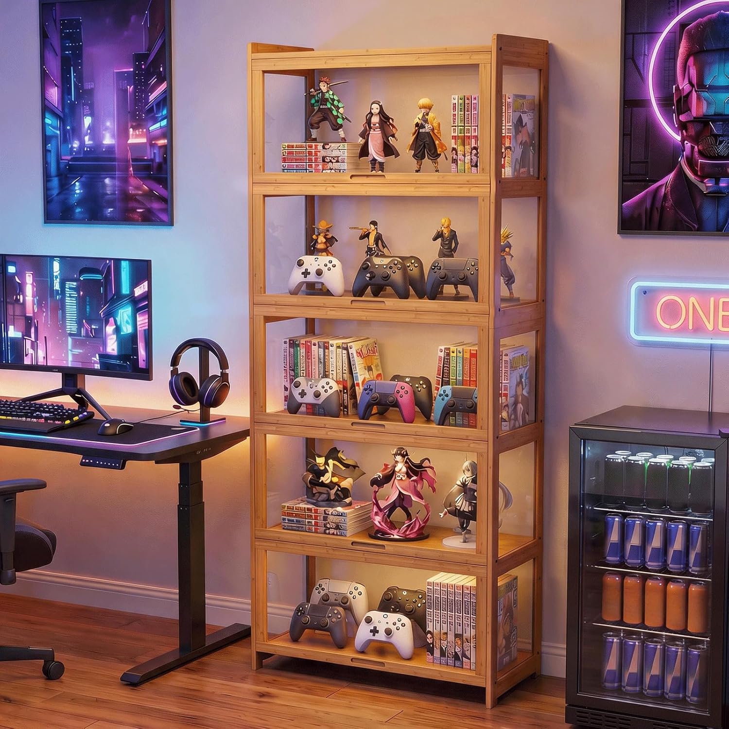 Display Cabinet with Acrylic D - Collectible & Vintage Dolls For Halloween recension och pris