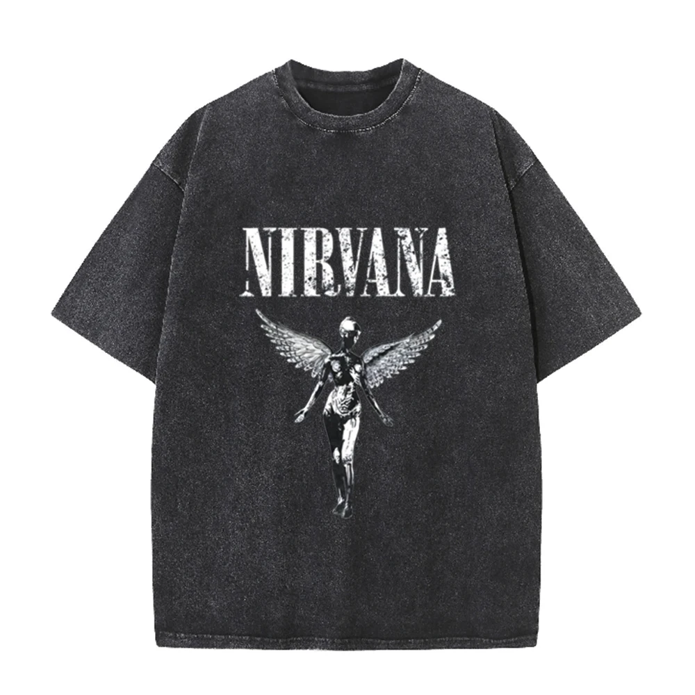 Retro Acid Wash Oversized T-sh - Vintage Collectible Figures recension och pris