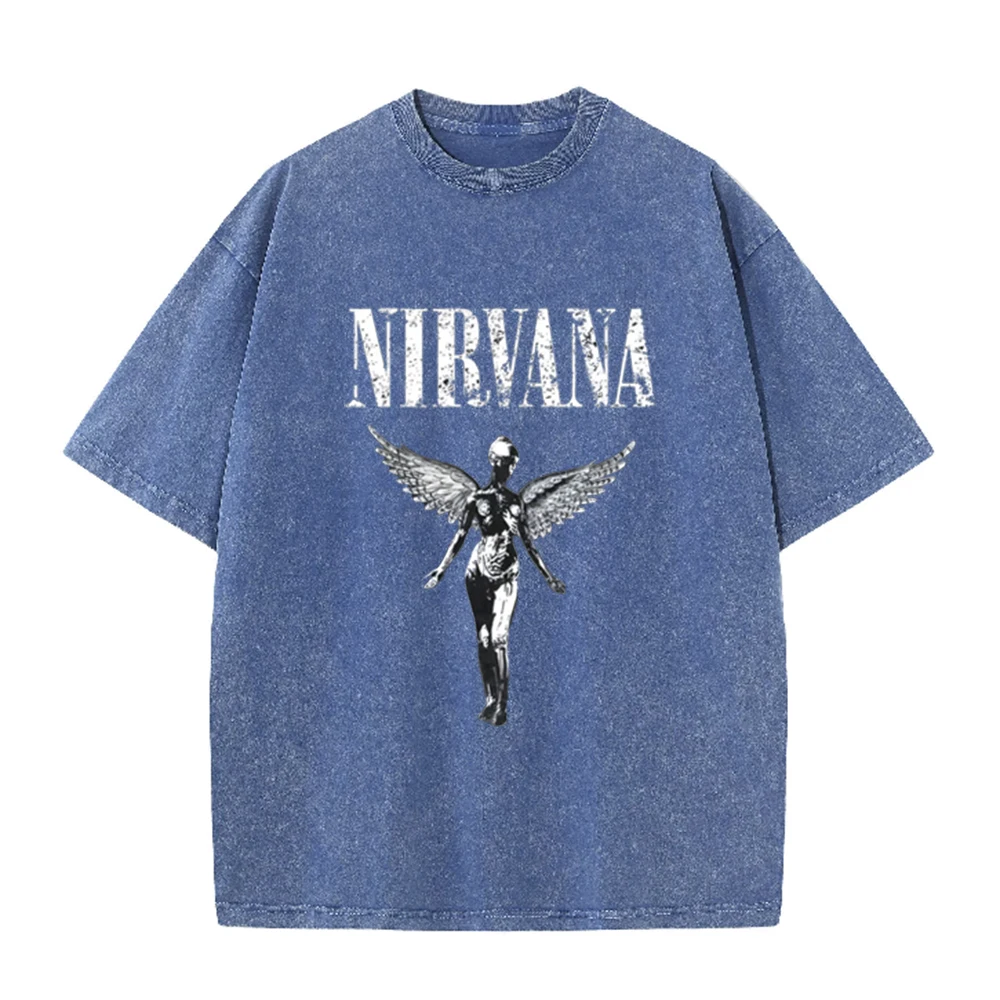Retro Acid Wash Oversized T-sh - Vintage Collectible Figures recension och pris