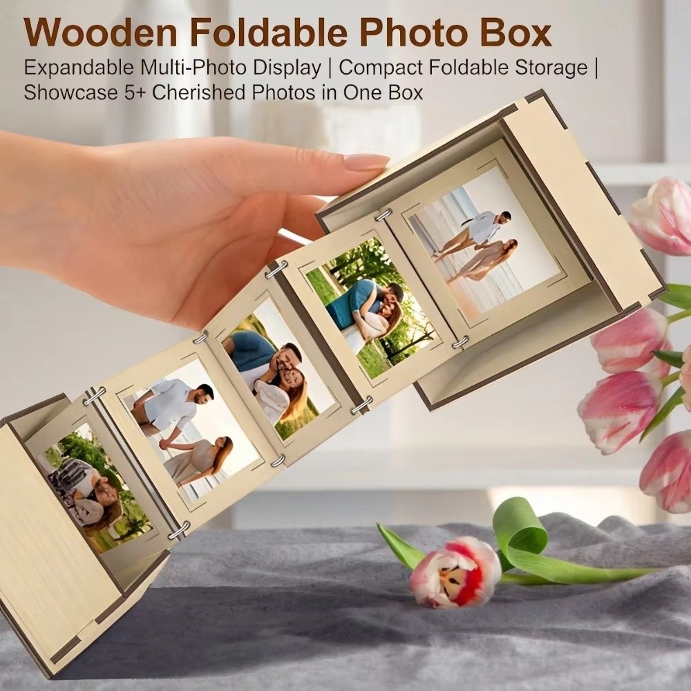 Creative Folding Wooden Photo  - Collectible Vintage Photos recension och pris