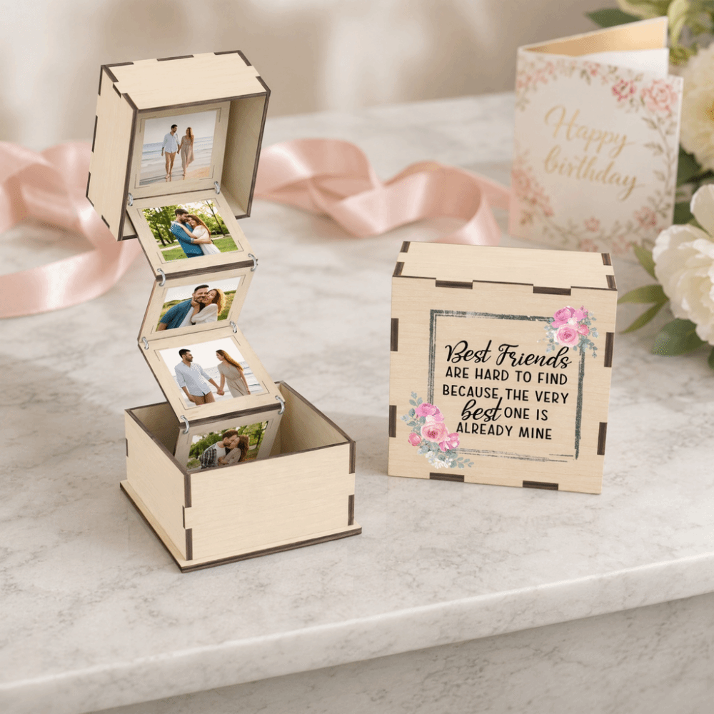 Creative Folding Wooden Photo  - Collectible Vintage Photos recension och pris