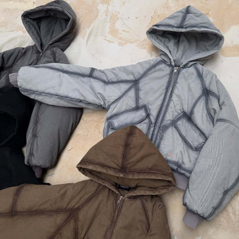Men Oversized Washed Canvas Ho - Vintage Zip Hoodie recension och pris