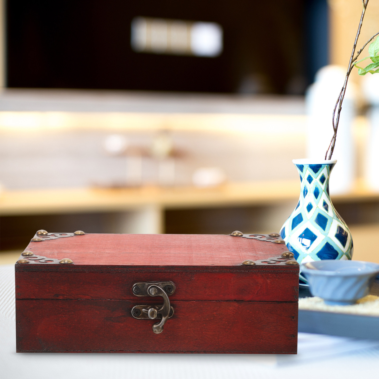 Vintage Wooden Keepsake Box Sm - Collectible Vintage Photos recension och pris