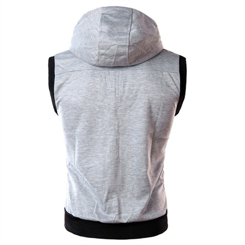 New Men's Hooded Sleeveless Ve - Vintage Zip Hoodie recension och pris