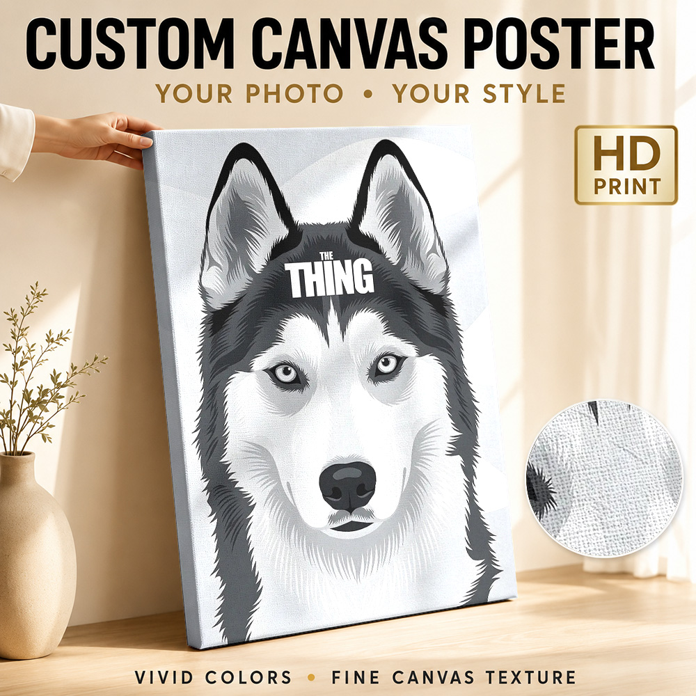 The Thing Husky Movie Canvas P - Collectible Vintage Photos recension och pris