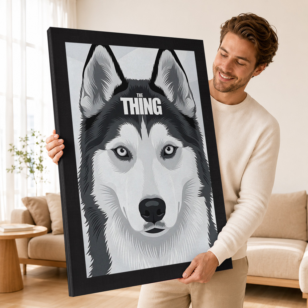 The Thing Husky Movie Canvas P - Collectible Vintage Photos recension och pris
