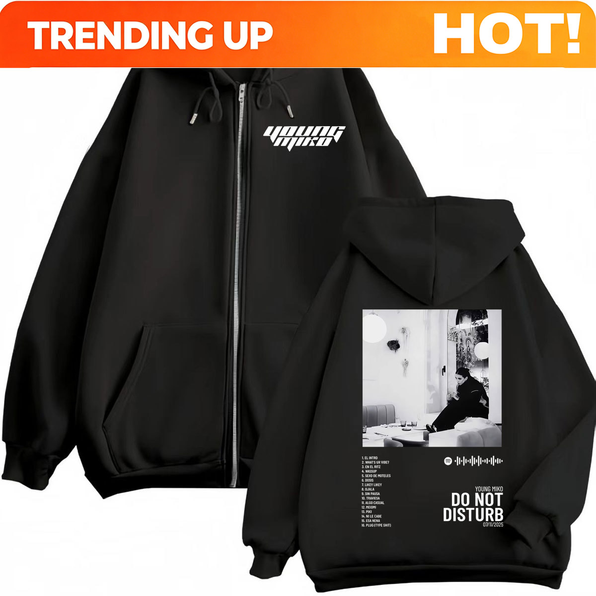 Custom Custom Young Miko Do No - Vintage Zip Hoodie recension och pris