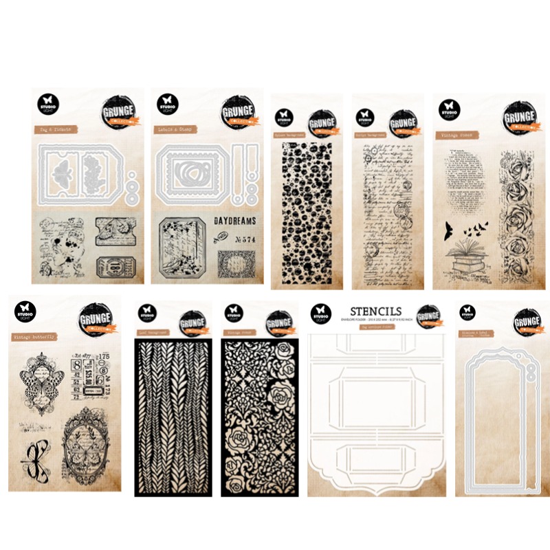 Tag Envelope Grunge Collection - Vintage Collectible Figures recension och pris