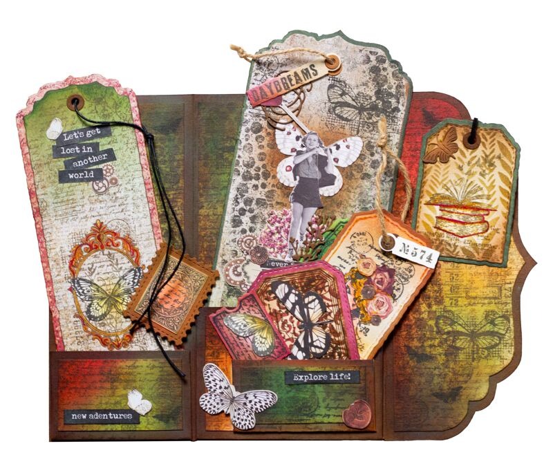 Tag Envelope Grunge Collection - Vintage Collectible Figures recension och pris