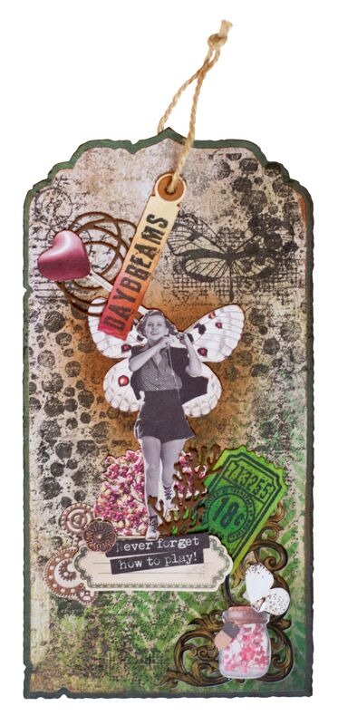 Tag Envelope Grunge Collection - Vintage Collectible Figures recension och pris