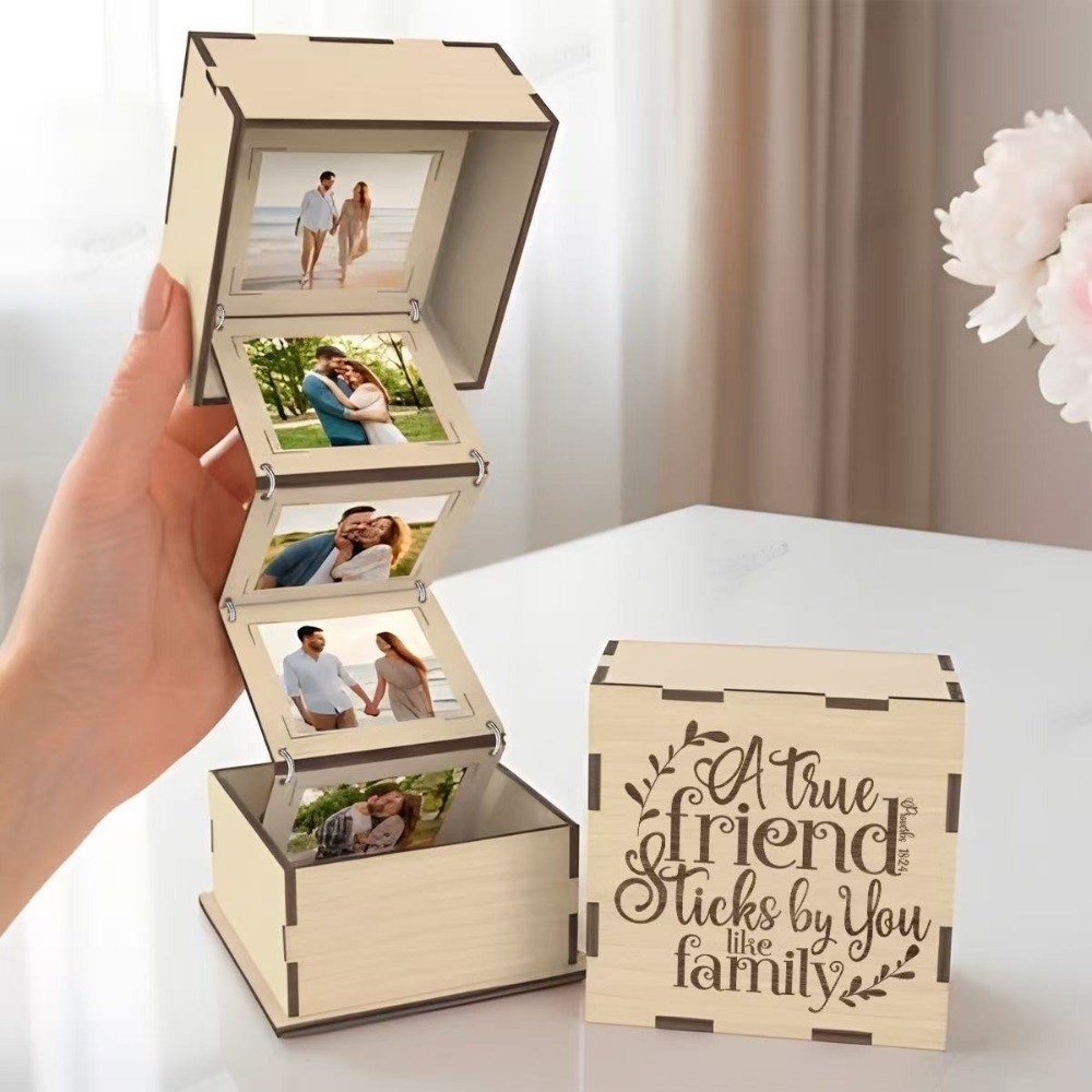 Folding Wooden Photo Storage B - Collectible Vintage Photos recension och pris