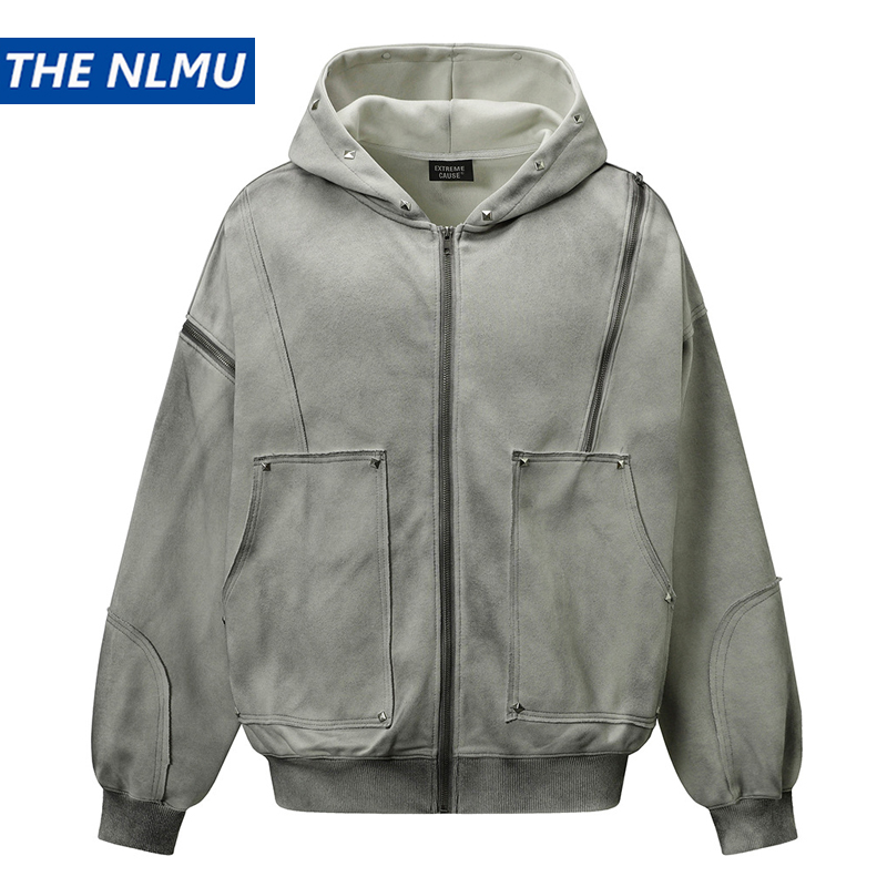Men Vintage Hooded Jacket 2025 - Vintage Zip Hoodie recension och pris