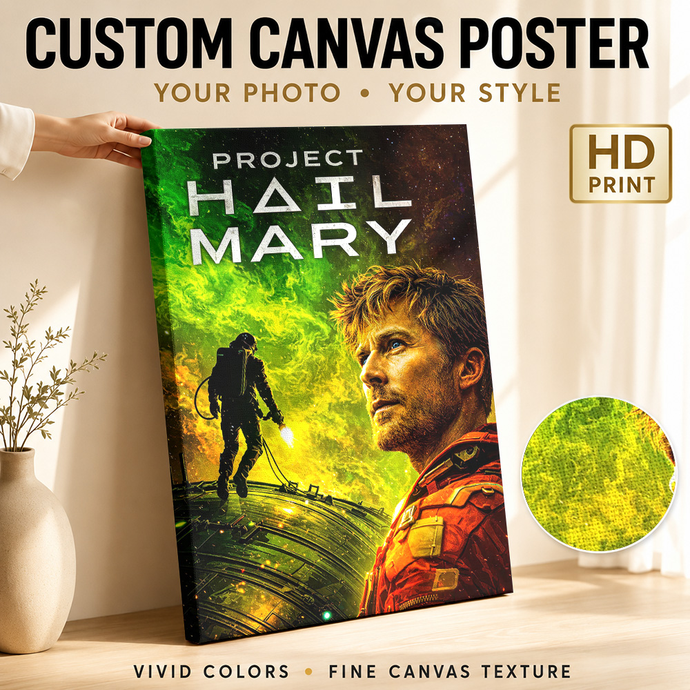 Project Hail Mary Movie Canvas - Collectible Vintage Photos recension och pris