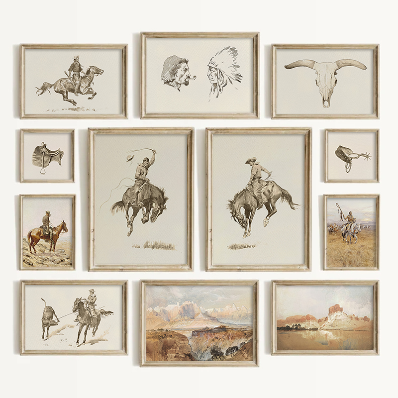 Southwestern Style Cowboy Wall - Vintage Toys Collection recension och pris