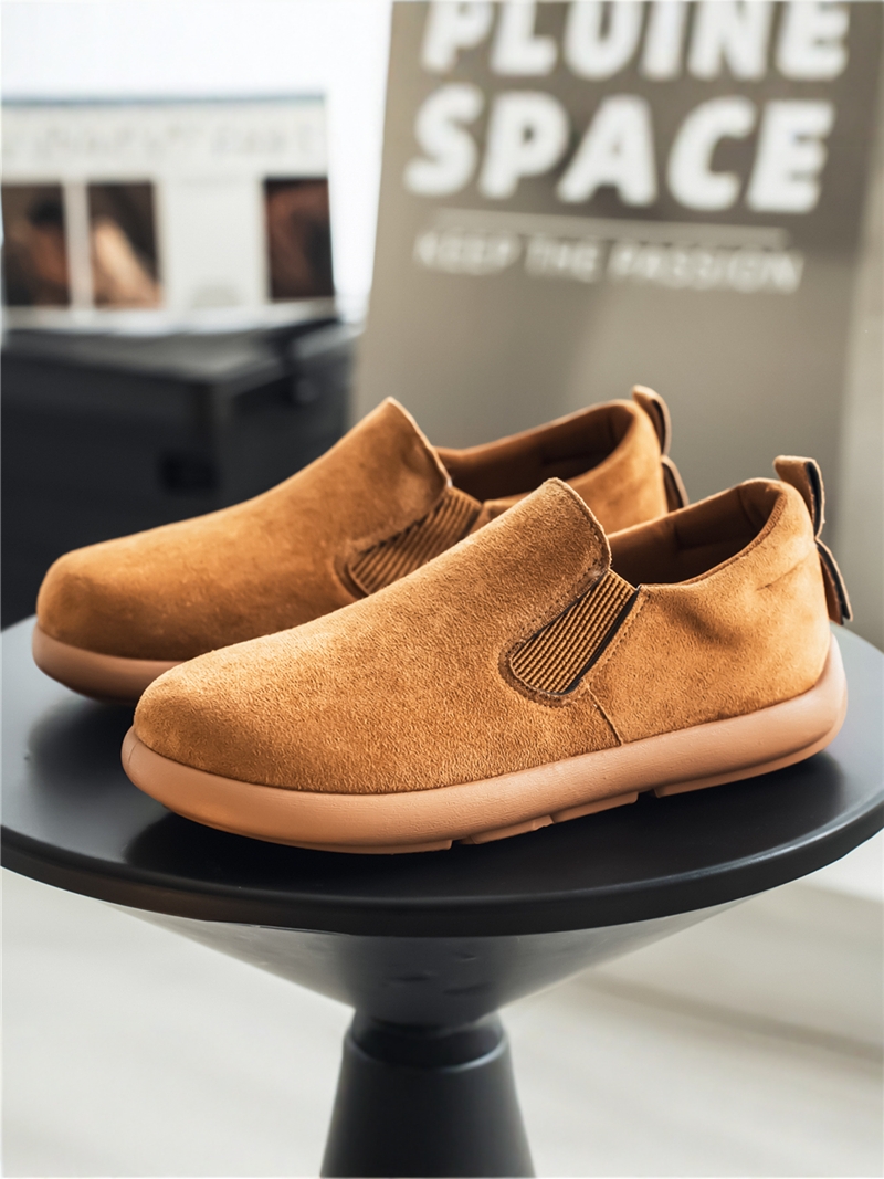 Men's Casual Slip-On Soft Bott - Vintage Collectible Shoes recension och pris