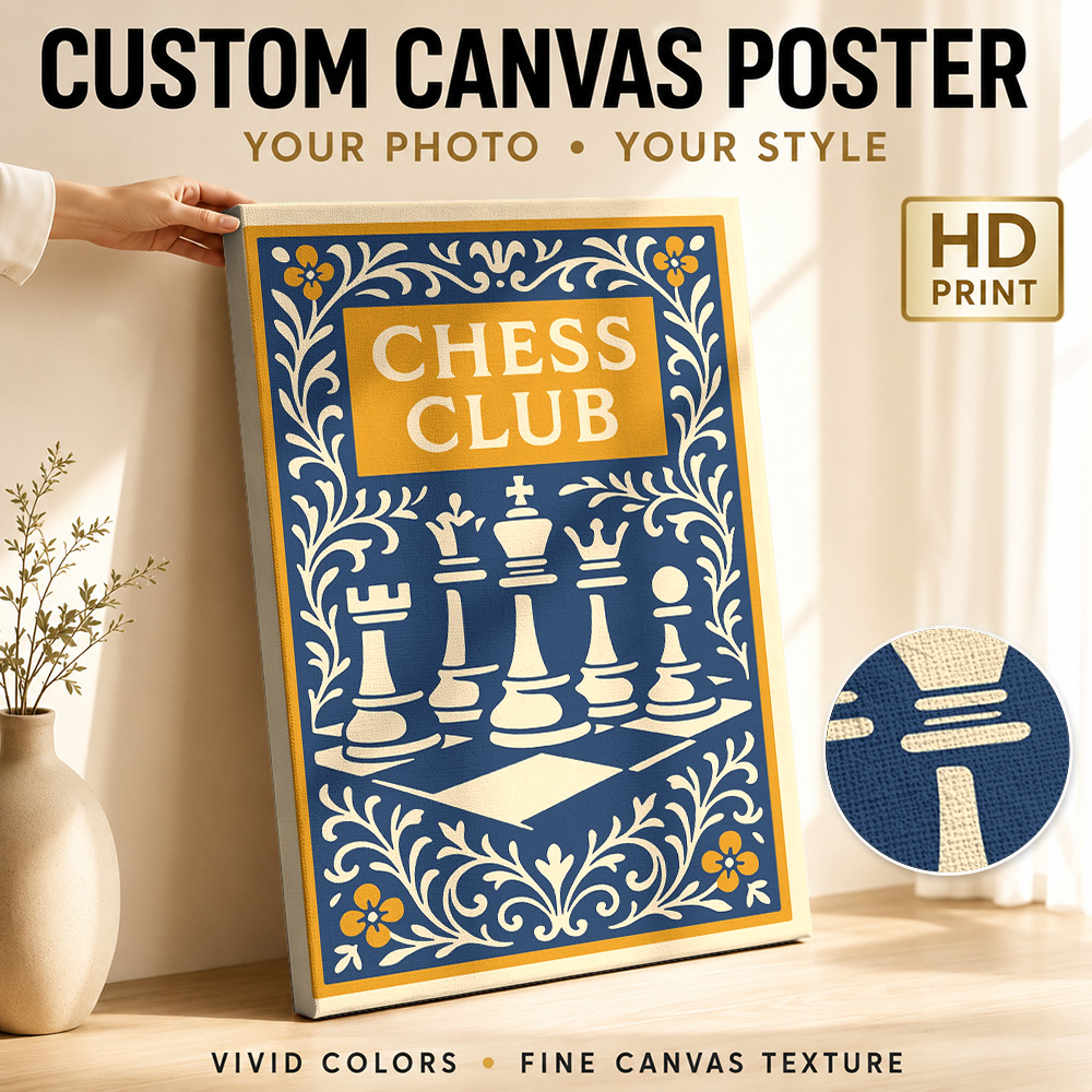 Chess Club Vintage Framed Canv - Collectible Vintage Photos recension och pris
