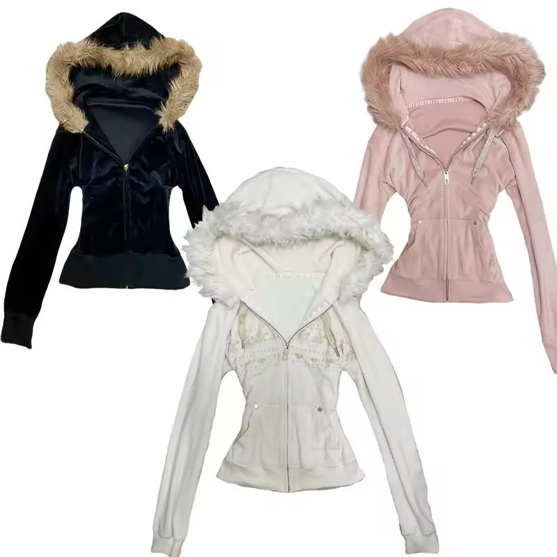 Hoodie Coat Women Punk Hooded  - Vintage Zip Hoodie recension och pris