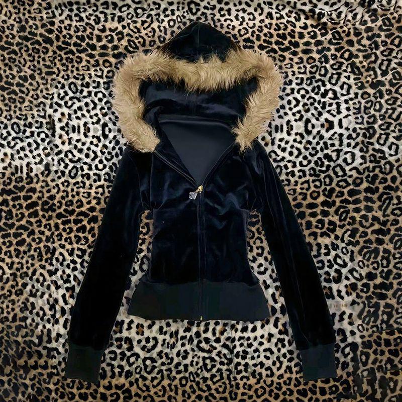 Hoodie Coat Women Punk Hooded  - Vintage Zip Hoodie recension och pris