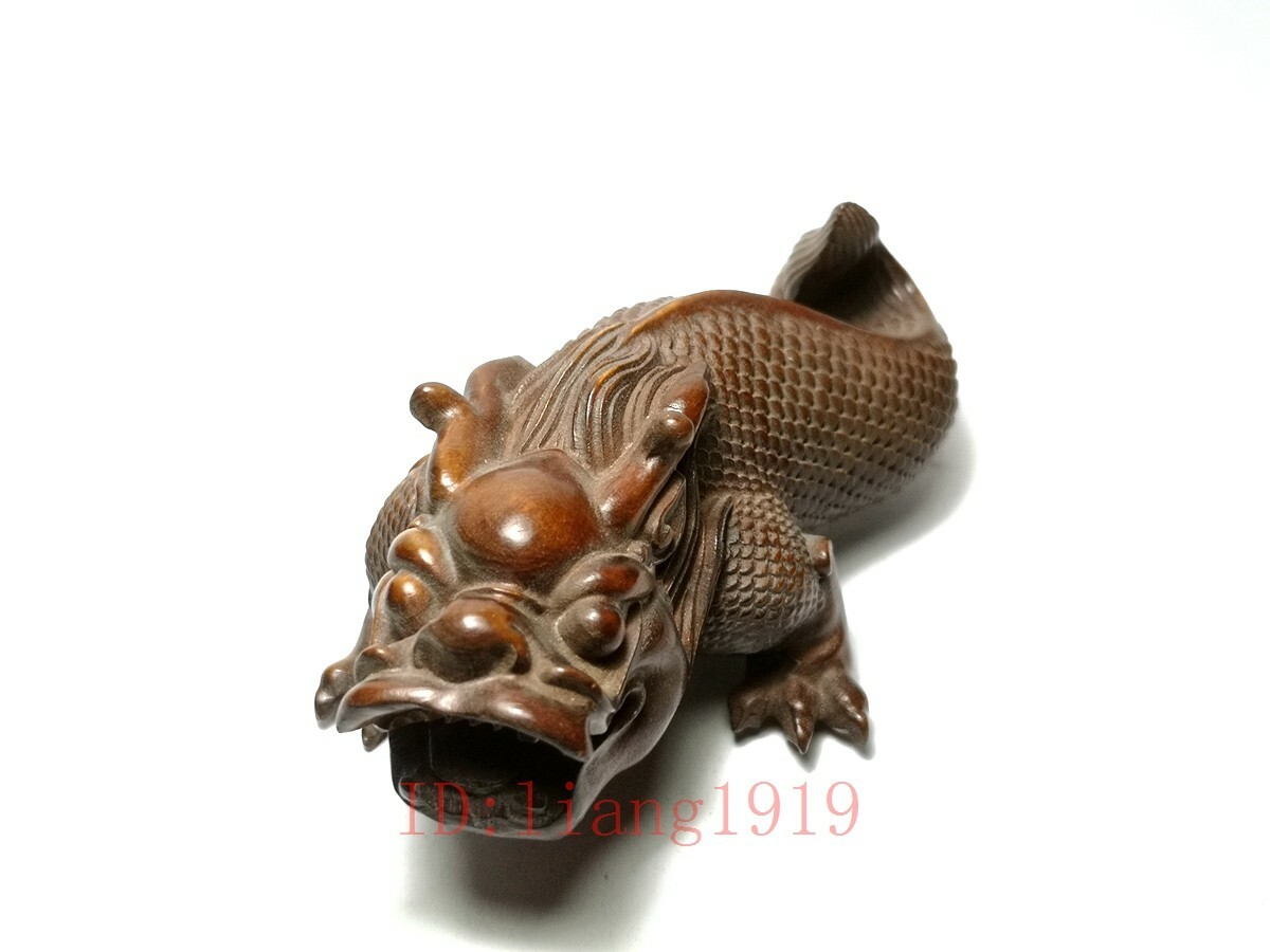 Chinese Boxwood Hand Carved Lo - Vintage Collectible Figures recension och pris
